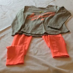 Shirt and pants set.